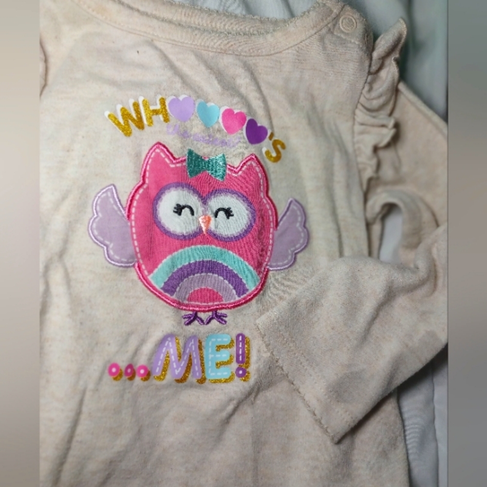 Owl long sleeve bodysuit 6-9 month
